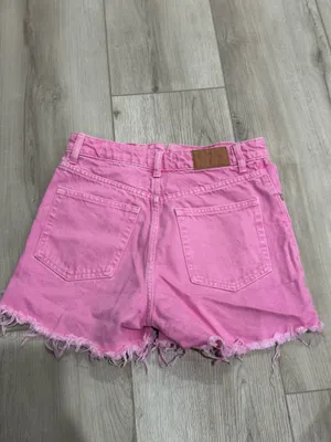 ZARA Pink Denim Shorts thumbnail 2