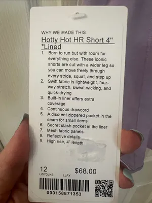 Lululemon Hotty Hot HR Short 4” Lined thumbnail 9