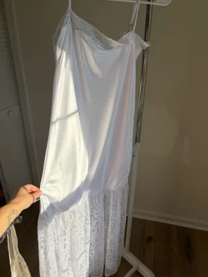 HYPEACH White Silk Slip Dress thumbnail 3