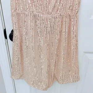 D&M Sequin Gold Romper Size M thumbnail 6