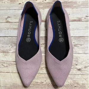 Rothy's The Point Slip-on Flats Size 8.5 Petal Pink Washable Comfort thumbnail 4
