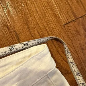 D. Jeans white wide leg button fly jeans size 16 thumbnail 8