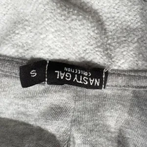 Nasty Gal Varsity League Pocket Detail Hoodie Grey Women’s Small thumbnail 3