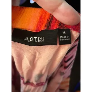 Apt. 9 Pink Orange Abstract Animal Print‎ Strapless Maxi Dress Tropical Medium thumbnail 4