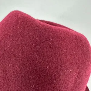 Vintage‎ Victoria Secret Wide Brim Wool Floppy Brim Hat Wine Burgundy elegant thumbnail 6