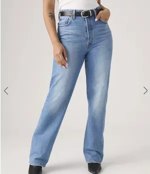 Levi’s Denim Jean Ribcage Straight thumbnail 3