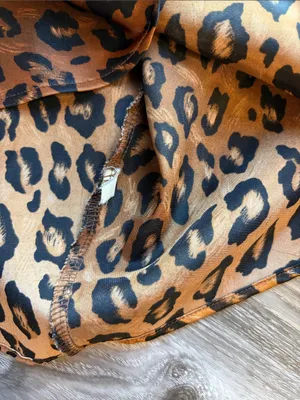 Kathy Ireland Leopard Print Satin Lingerie Slip Dress Nightie Small thumbnail 6
