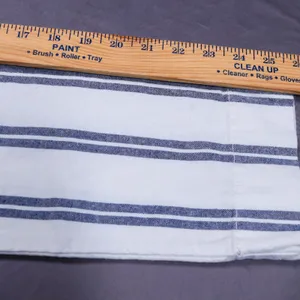 John Galt Striped Trouser‎ Pants Women One Size Blue White Elastic Waist Coastal thumbnail 8