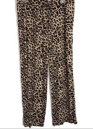 Animal Print Lounge Pants Black Size L thumbnail 1