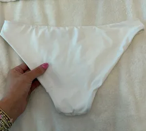 Tempt Me Amazon white bikini bottoms full coverage thumbnail 1