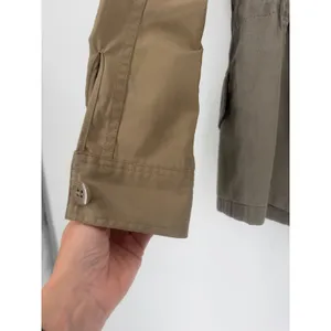 Club Monaco Utility Field Jacket Womens XS Green Tan Contrast Sleeve Gorpcore thumbnail 8