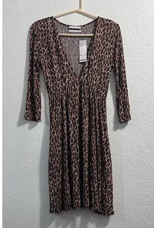 New urban outfitters cheetah animal print midi dress Medium thumbnail 1