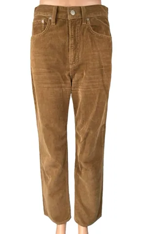 Aritzia Denim Forum The Joni High Rise Loose 29L Brown Corduroy Relaxed Pants 26 thumbnail 1