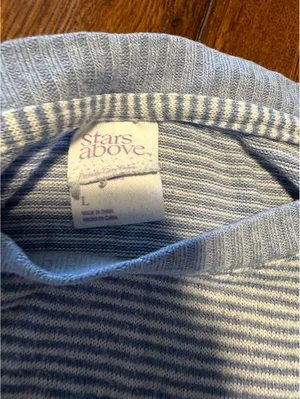 Stars Above 2pc pj set blue striped sz L thumbnail 5