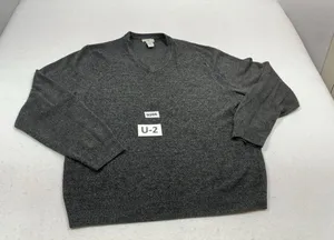 Womans Excellent Dockers Pullover Sweater XL Gray Long Sleeve thumbnail 1