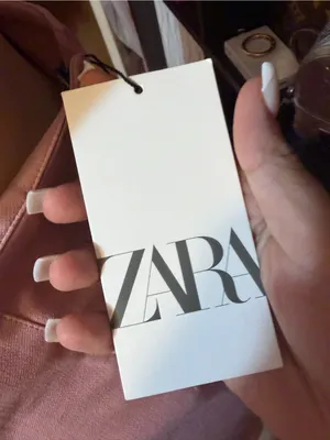 Zara Light Pink High-Waist Cropped Tailored Pants thumbnail 3