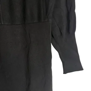 Ripe Sloane Black Knit Long Sleeve Crewneck Sweater Midi Dress Maternity Large thumbnail 11