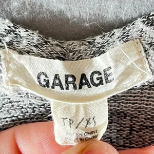 1196 |‎ Garage Grey Marled Knit Open Front Pocket Cardigan Sweater Women XS thumbnail 3