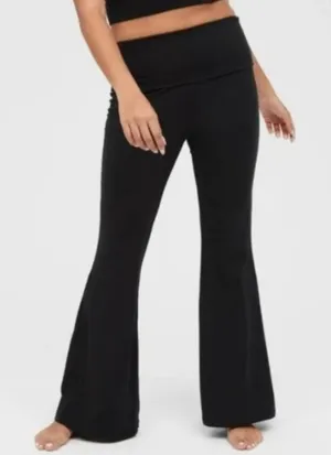 Offline by Aerie OG Super Flare Legging Foldover High Waisted Black Small NWT thumbnail 1