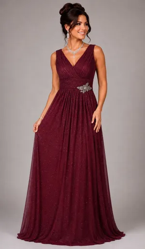 Ever Pretty Red Sparkly Gown thumbnail 1
