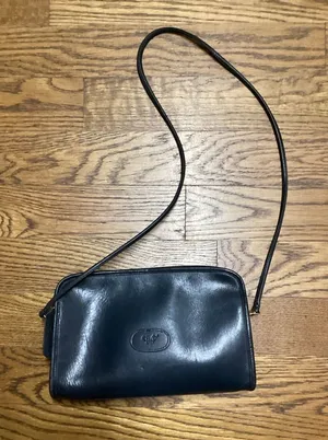 Diane Von Furstenberg Vintage Navy leather Purse thumbnail 1