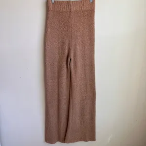 SKIMS Wide Leg Cozy Knit Pants in Camel thumbnail 6