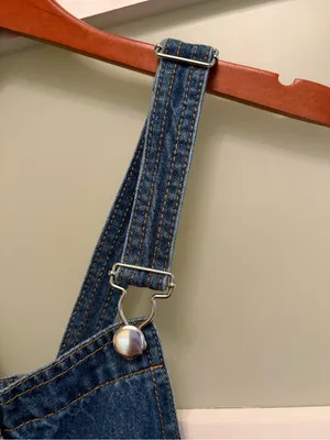 H&M Denim Overall Dress Size 6 thumbnail 4
