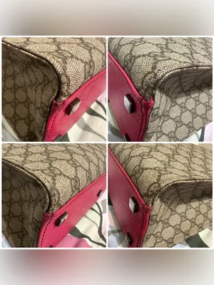 Gucci PVC GG Supreme Tote with Pink Leather Handles thumbnail 7