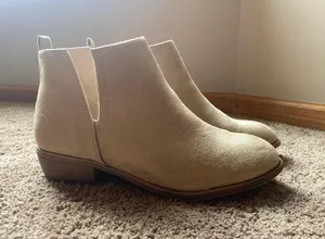 Tan Wedged Booties thumbnail 2