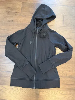 Athleta Black Triumph Hoodie Zip Up Size Small - C48-025 thumbnail 1