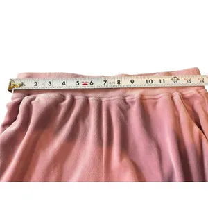 Juicy Couture Velour Dusty Rose Mauve Juicy Rhinestone Spell out Jogger Pants S thumbnail 12
