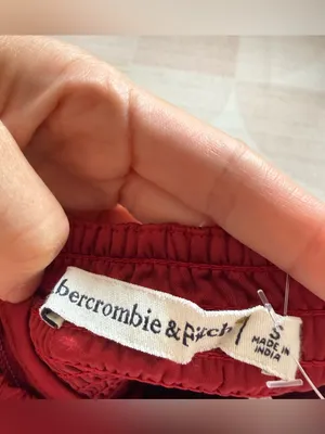 Abercrombie & Fitch Emerson Drop-Waist Satin Mini Dress in Red Dahlia Small NEW thumbnail 7