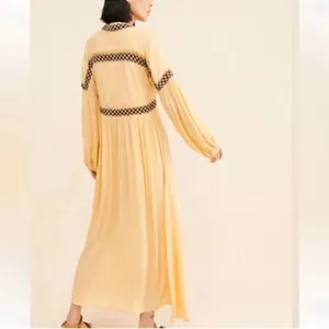 Raga Yellow LongSleeve Oversized Maxi Dress(Size Small) thumbnail 3