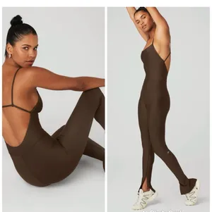 Alo Yoga Airlift Disco Daze Onesie Espresso XXS thumbnail 11
