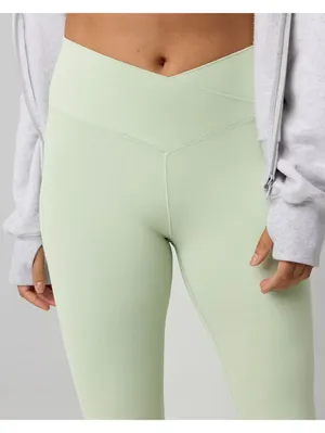 AE OFFLINE By Aerie Real Me High Waisted Crossover Legging American Eagle NWT M thumbnail 4