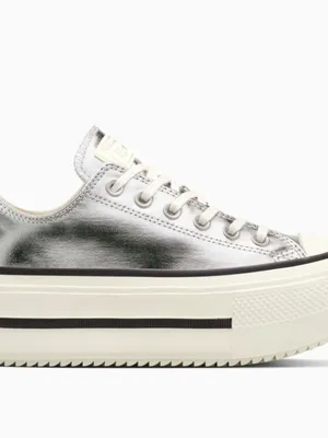 NEW CONVERSE  Chuck Taylor All Star Lift Double Stack Platform Metallic Sneaker thumbnail 2