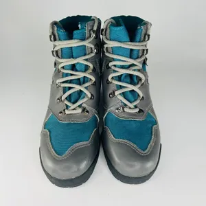 Merrell Air Cushion Thinsulate Mid Hiking Boots Shoes Trail Grey Blue Women 9 thumbnail 3