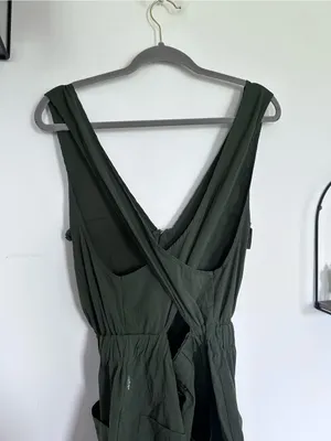 Free‎ People Green Free People Movement Back On Trek Romper Size Small thumbnail 6
