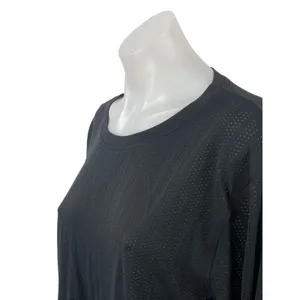Lululemon Black Crew Neck Long Sleeve Yoga Athletic Activewear T-Shirt Top Sz 14 thumbnail 3