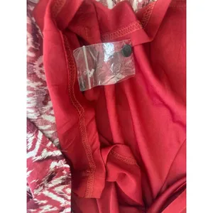 Entro‎ Flowy Shift Mini Dress Size Small Red Geometric Hippie Boho Artsy Retro thumbnail 6