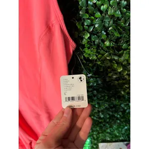 Free People Never Better One Piece Jumpsuit Workout Neon Coral Women's Large NWT thumbnail 4