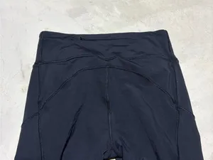 Lululemon Black final lap crop Athletic Leggings 8 thumbnail 7