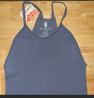 Free People Movement Cropped Run Tank Stormy Sea BNWTS thumbnail 4