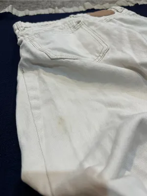 ZARA White Casual Denim Jeans thumbnail 8