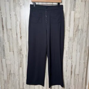 Halara High Waisted Button Pocket Straight‎ Leg Casual Pants Womens Large NEW thumbnail 2
