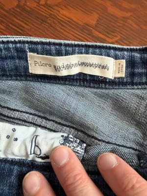 Pilcro embroidered jeans shorts 28 slim boyfriend thumbnail 6