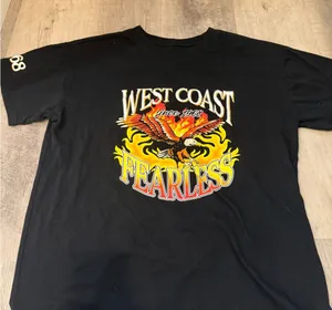 Fearless Black west‎ coast choppers Graphic Tee Size M thumbnail 1