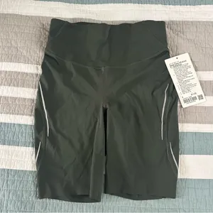 Lululemon Base Pace High-Rise Reflective Short 8" Smoked Spruce Green 6 thumbnail 6