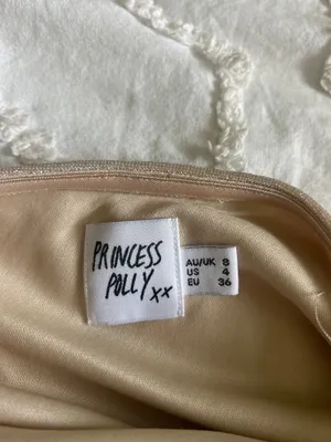 Princess Polly Gold Sparkle Strapless Dress thumbnail 2