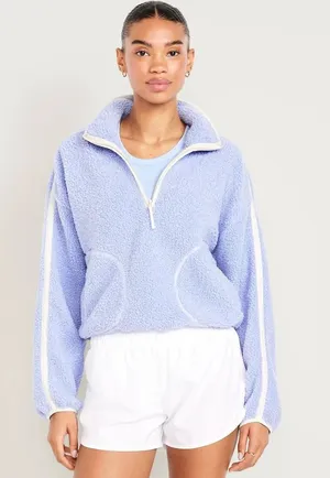 Old Navy sherpa quarter zip thumbnail 1